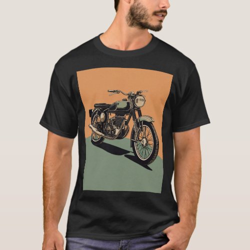 Imagine a vibrant bike printed t_shirt that bursts