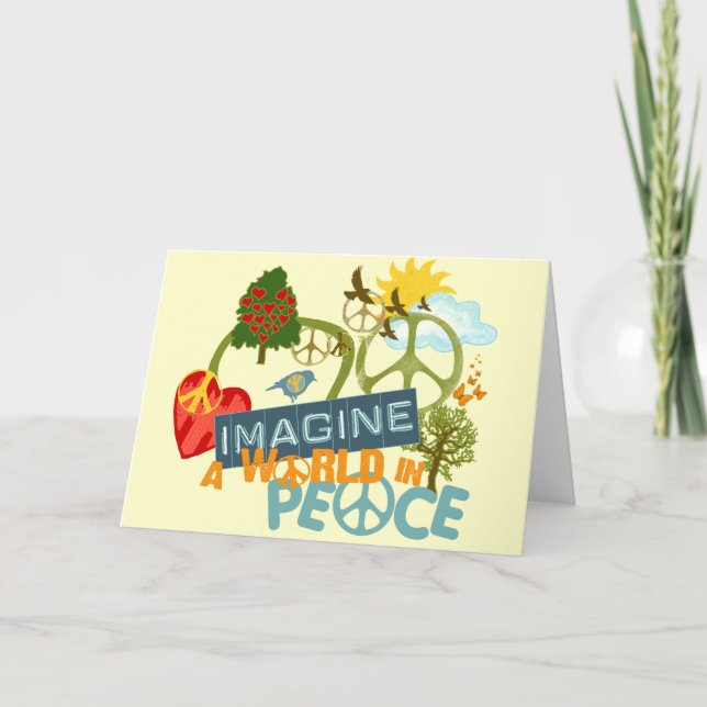 Imagine a World in Peace Card (Front)