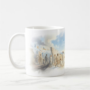 Imagine All People Walking Together Mug