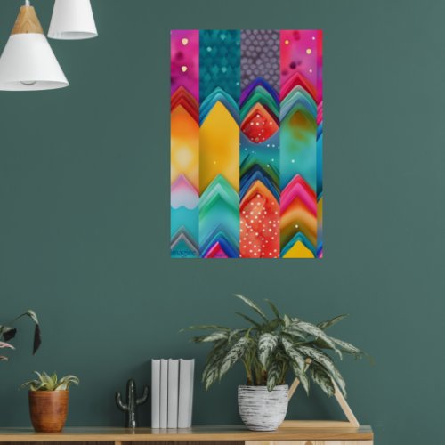 Imagine _ Amazing Colourful Abstract AI Art Print 