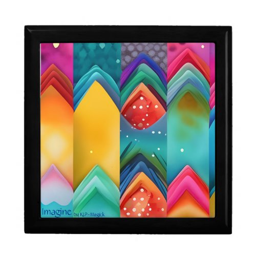 Imagine _ Amazing Colourful Abstract AI Art Print  Gift Box