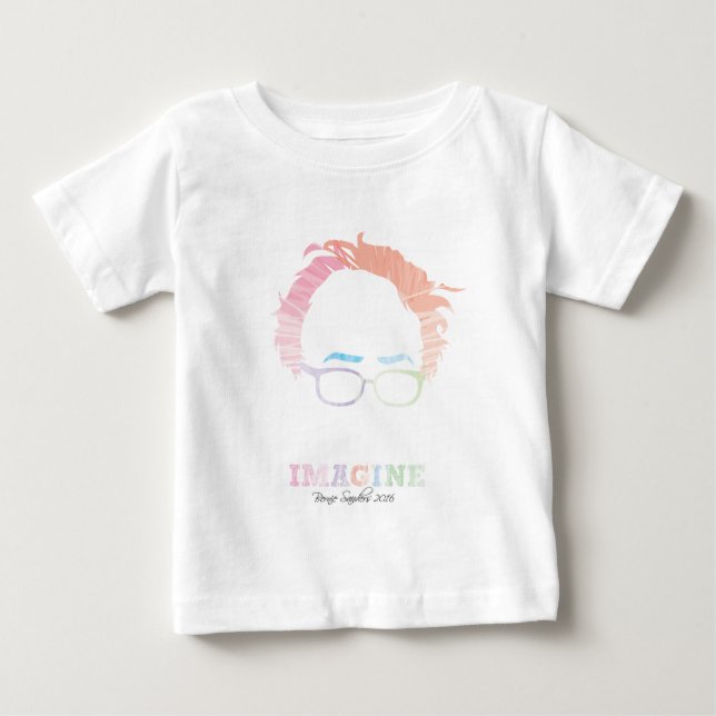 Imagine Bernie Sanders 2016 - watercolors Baby T-Shirt (Front)