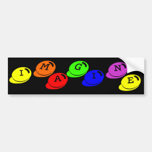 Imagine Bumper Sticker
