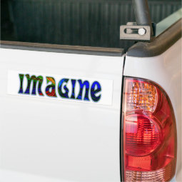 Imagine Bumper Sticker | Zazzle