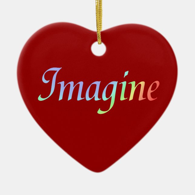 Imagine Colors Heart Ornament (Front)