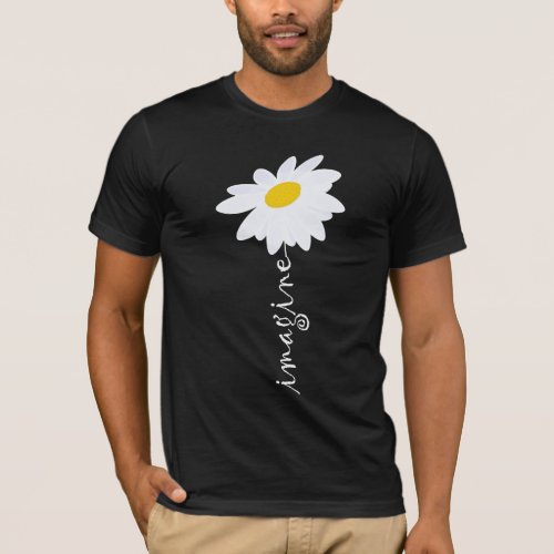 Imagine Daisy Flower T_Shirt