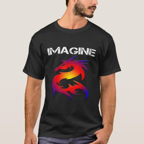 Imagine Fantasy Dragon Style Great For T_Shirt