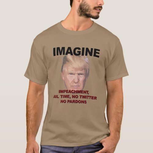 Imagine Impeachment Jail No Twitter No Pardons T_Shirt
