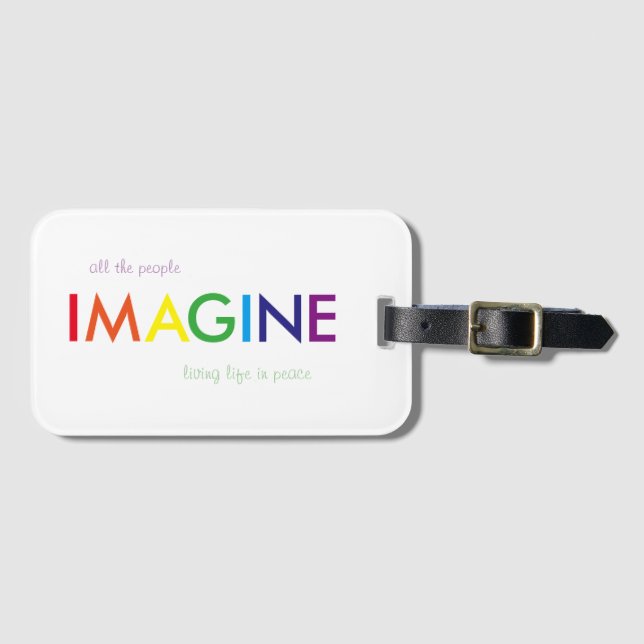 Imagine Luggage Tag (Front Horizontal)