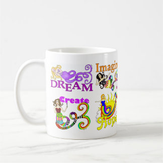 Imagine Mermaid & Friends Collage Coffee Mug