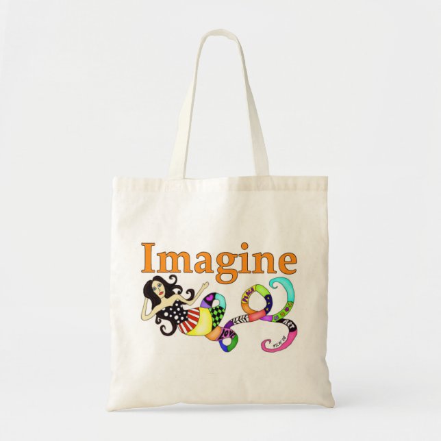 Imagine Mermaid Tote Bag (Front)