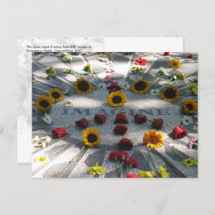 IMAGINE Mosaic, Strawberry Fields, NY - H Postcard
