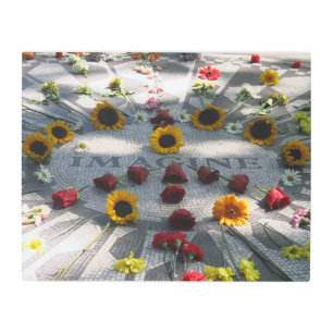 IMAGINE mosaic, Strawberry Fields, NY - Metal Print