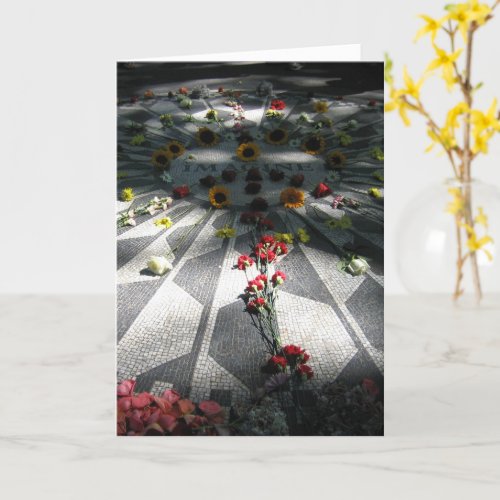 Imagine Mosaic Strawberry Fields NY _ V card