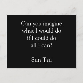 Imagine motivational postcard