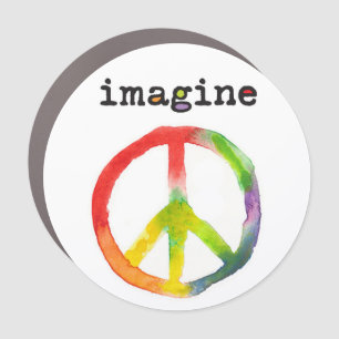 Imagine Peace Car Magnet