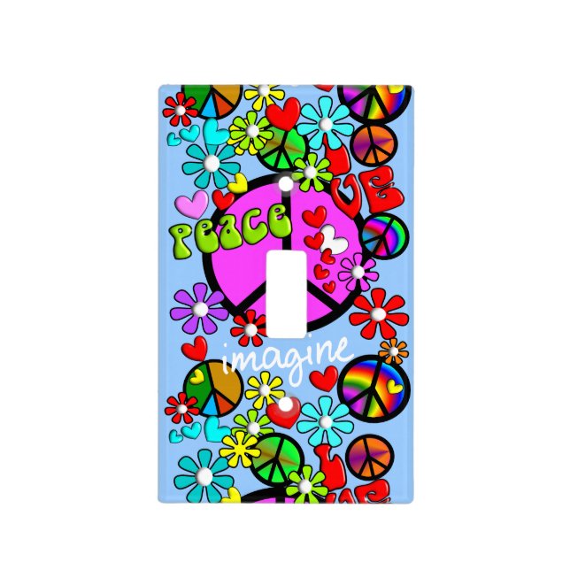 Imagine Peace Light Switch Cover (Front)