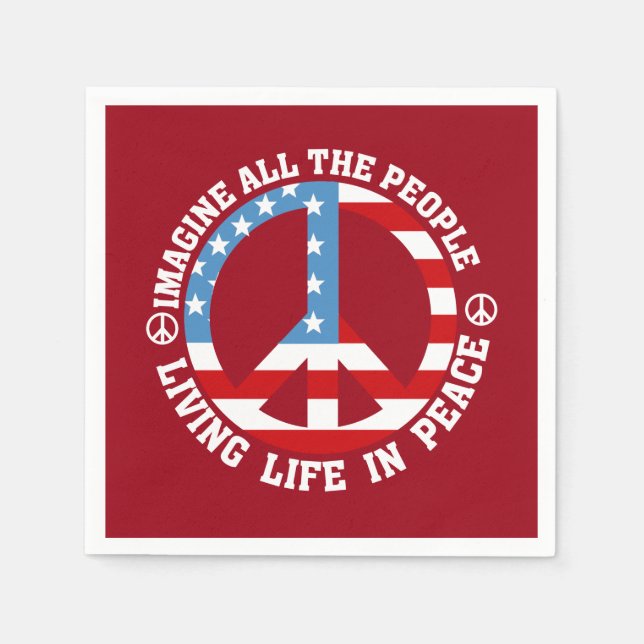 Imagine Peace Napkins (Front)