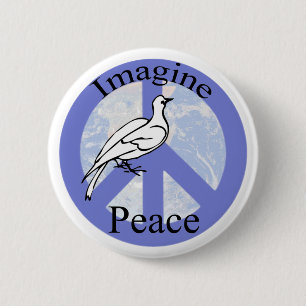 Imagine Peace Pinback Button