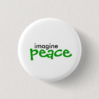 imagine, peace pinback button