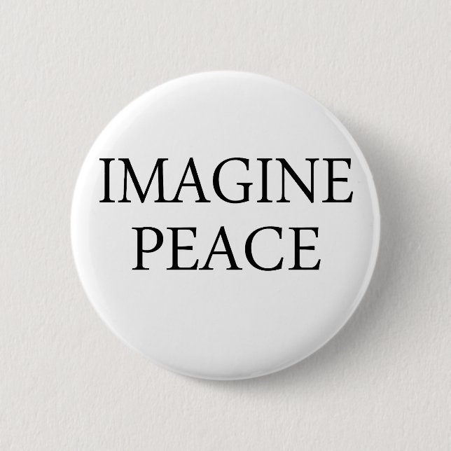 Imagine Peace Pinback Button (Front)