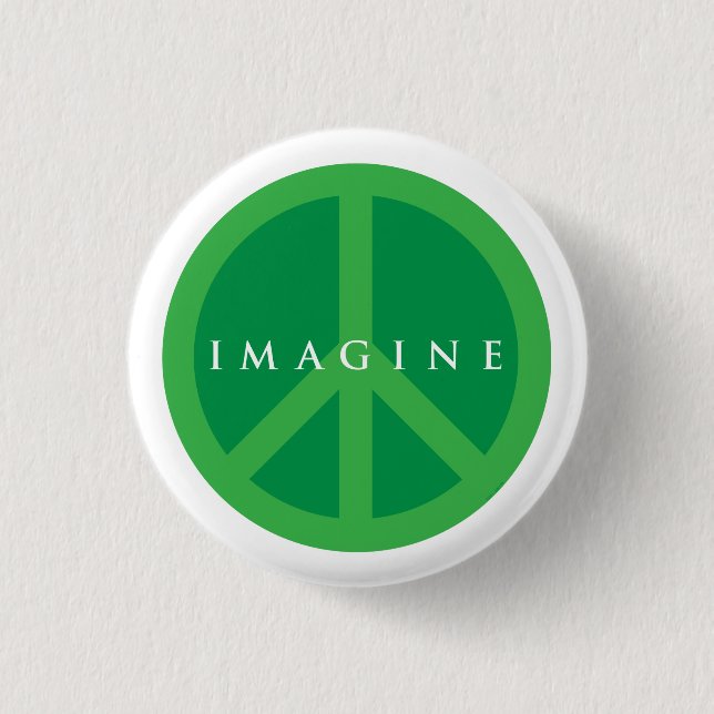 Imagine Peace Pinback Button (Front)