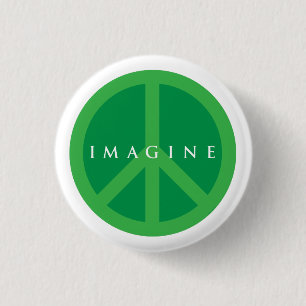 Imagine Peace Pinback Button