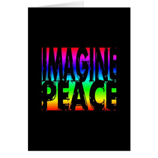 IMAGINE PEACE RAINBOW CARDS (Front)