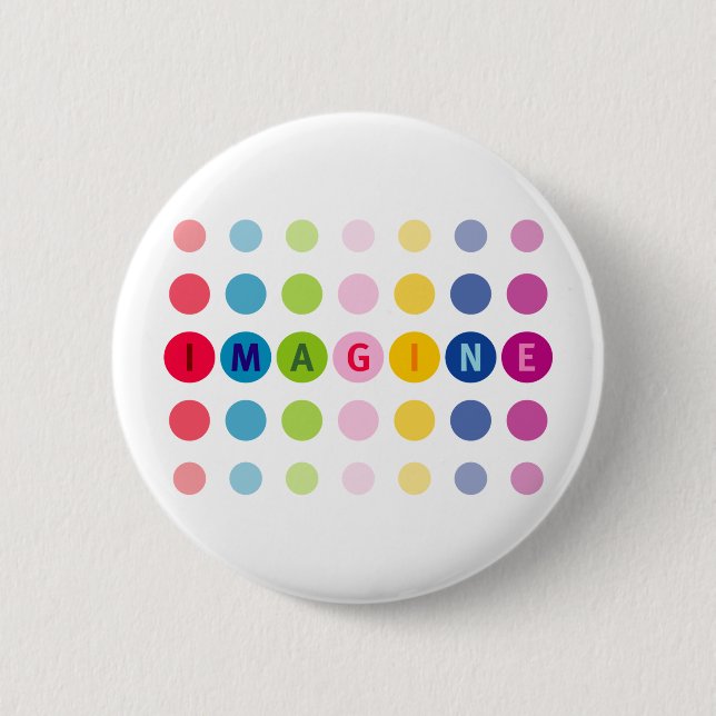 Imagine Pinback Button (Front)