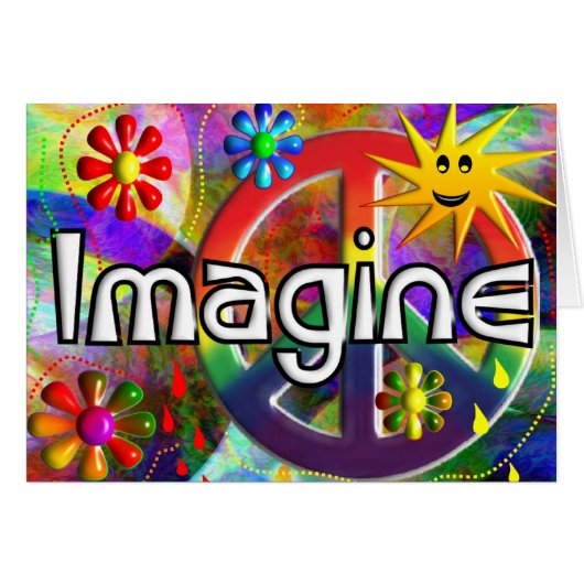 "Imagine" Psychadelic 70's Gifts (Front Horizontal)