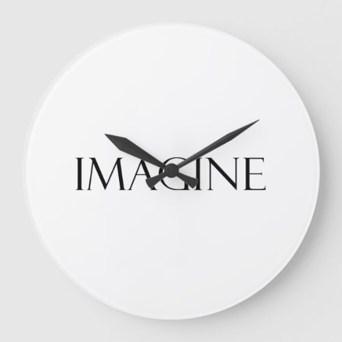 Imagine Quotes Inspirational Imagination Quote Large Clock