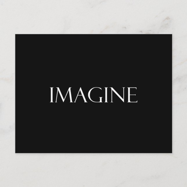 Imagine Quotes Inspirational Imagination Quote Postcard (Front)