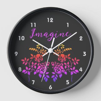 Imagine Rose Flowers Abstract Inspirational Words