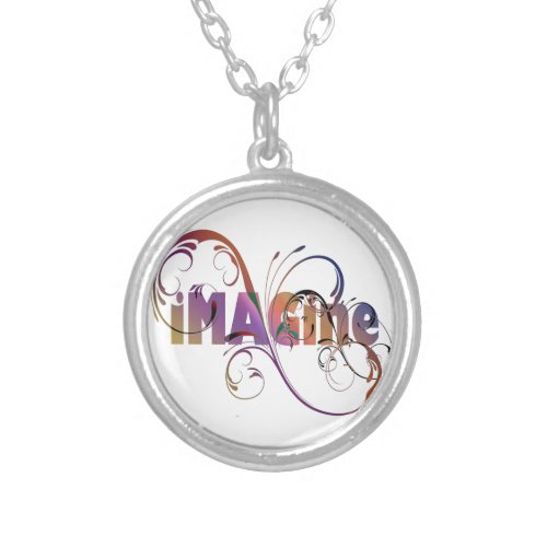 Imagine Silver Plated Necklace