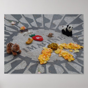 Imagine Strawberry Fields Central Park NYC photo Poster