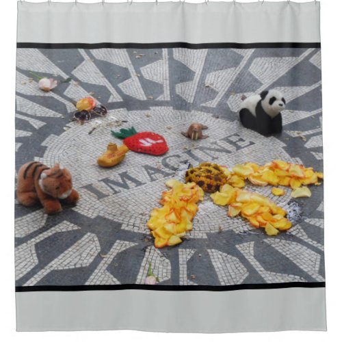 Imagine Strawberry Fields Central Park NYC photo Shower Curtain