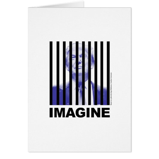 Imagine Trump Behind Bars Cards (Front)