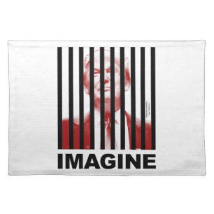 Imagine Trump Behind Bars Cloth Placemat