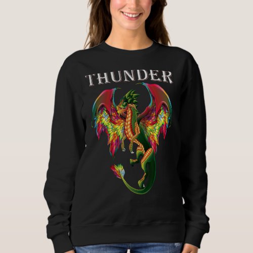Imagine You Are A Thunder Dragon Breathing Fire Wi Sweatshirt