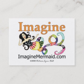 Imaginemermaid.com Imagine Mermaid Business Cards by Victoreeah at Zazzle