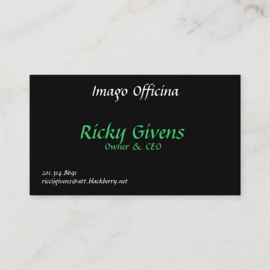 Fresh 77 Business Owner Business Card
