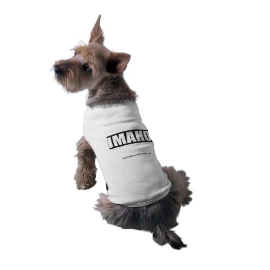 IMAHO Official Hollywood Outsider Dog Shirt (Back)