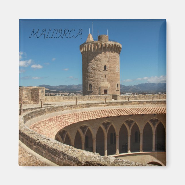 Imam Castle of Bellver on the island of Majorca Magnet (Front)