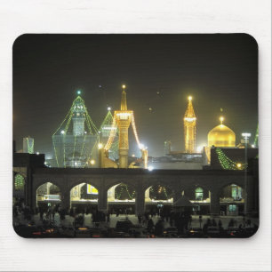 Imam Reza Shrine Complex at night, Mashhad, Mouse Pad
