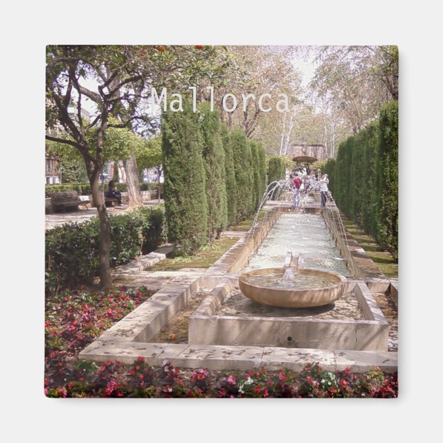 Imán Hort del Rei in Palma de Mallorca Magnet (Front)