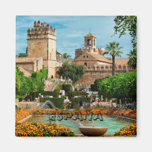 Imán Jardines del Alcázar de Cordoba, Spain Magnet