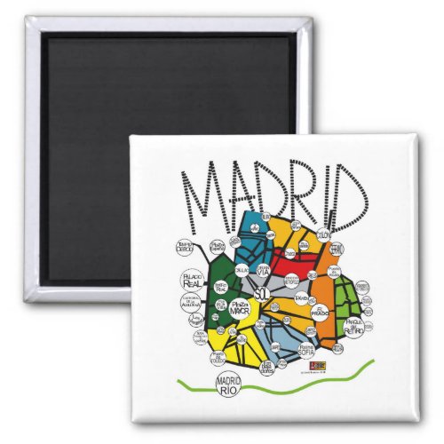 IMAN MADRID CITIES COLLECTION MAGNET
