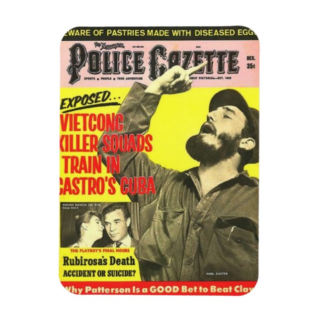 Iman Nevera Fidel Castro Vintage by RetroCharms Magnet (Vertical)