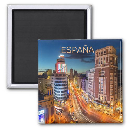 Imn Plaza Callao de Madrid in Spain Magnet