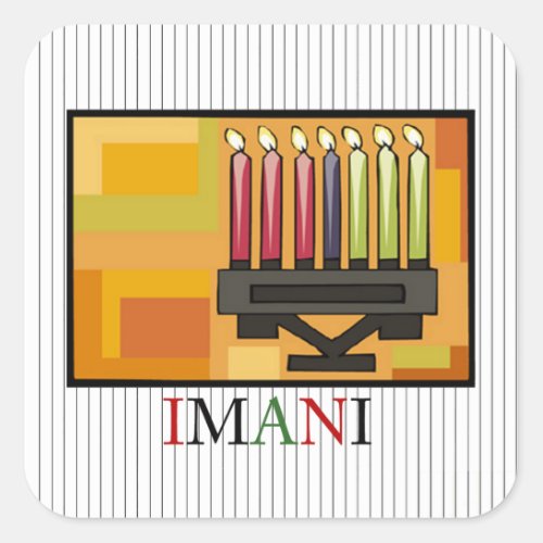 IMANI Kwanzaa Holiday Sticker